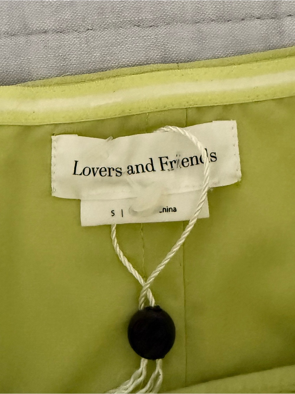 Lovers + Friends Lime Strapless Tiered Maxi Dress. SZ: S Like New. - Picture 7 of 8